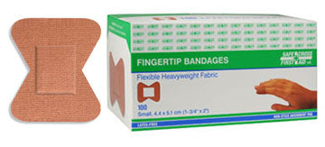 FABRIC BANDAGES - FINGERTIP SMALL 4.4 x 5.1 cm 100/BOX