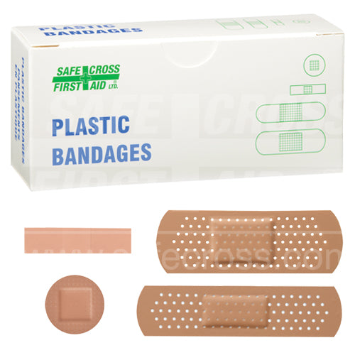PLASTIC BANDAGES - ASSORTED SIZES 25/BOX
