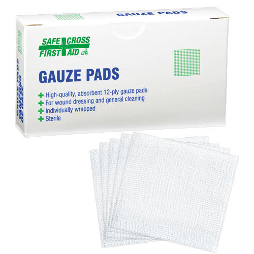 GAUZE PADS, 7.6 x 7.6 cm, 6's, STERILE