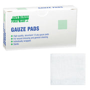 GAUZE PADS, 10.2 x 10.2 cm, 4's, STERILE