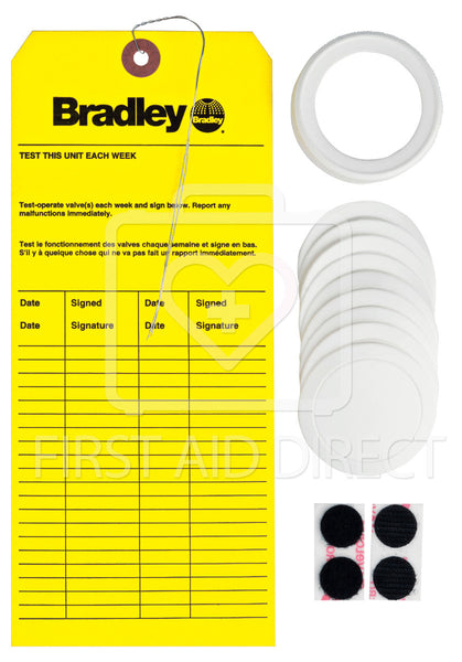 BRADLEY, REFILL KIT (9-LINERS, 1-CAP, 1-INSPECTION TAG)