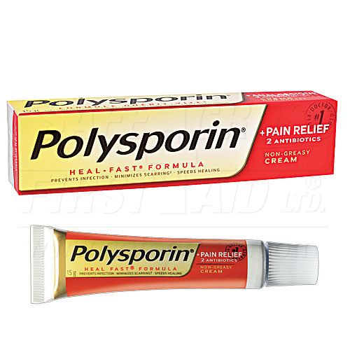 POLYSPORIN PLUS PAIN RELIEF ANTIBIOTIC CREAM - 15 g