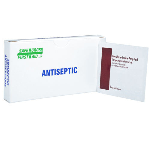 POVIDONE IODINE, ANTISEPTIC PREP PADS, 10's