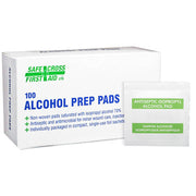 ALCOHOL ANTISEPTIC SWABS, 100's