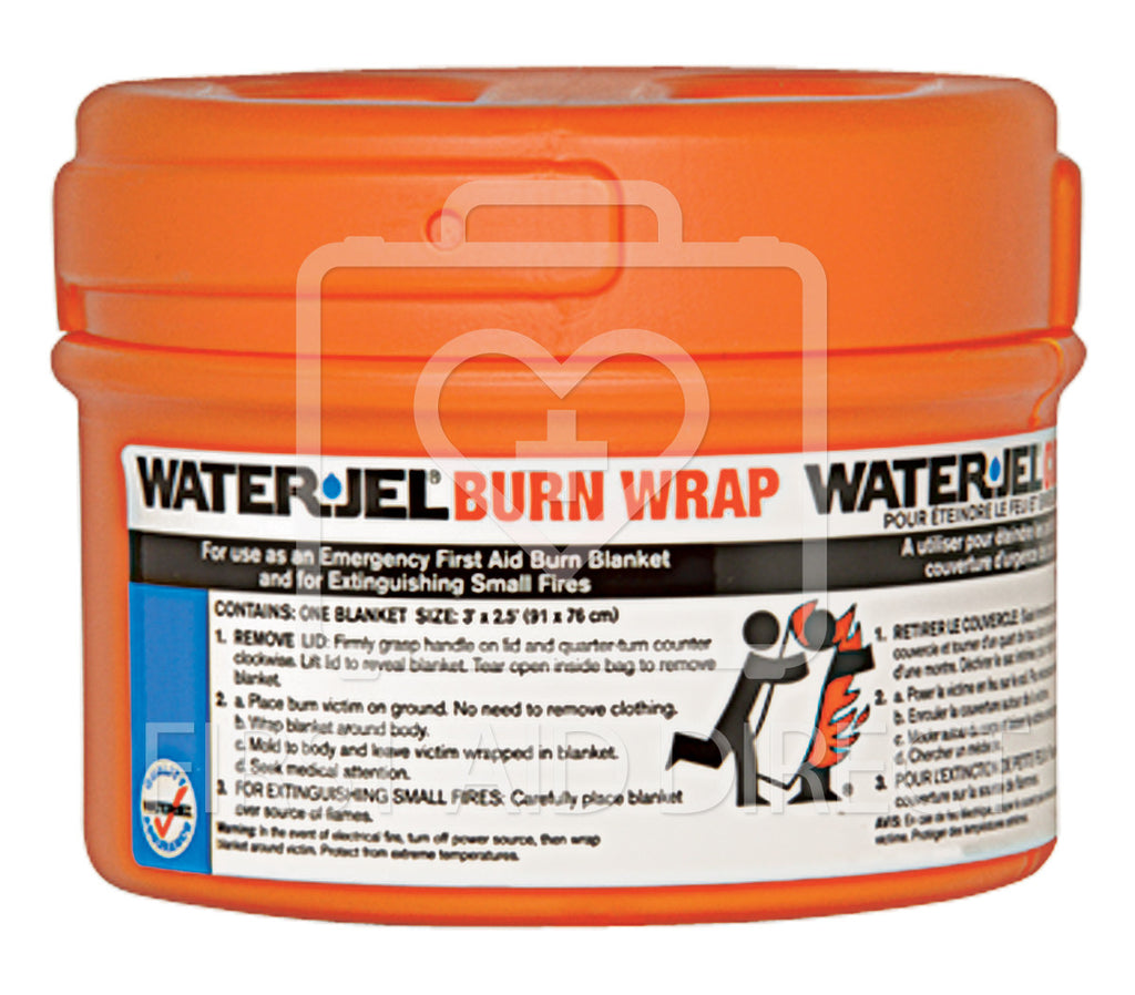 WATER-JEL, BURN WRAP/EXTINGUISHER IN CANISTER, 76.2 x 91.4 cm