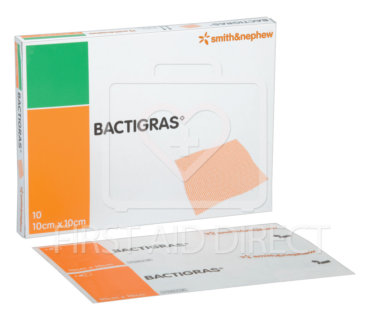 Buy Smith & Nephew2 Boxes Of Bactigras By , Size 10X10 Cm/ Unit (10 Unit In  1 Box ,Individually Wrapped Sterile Dressings Sealed Separately) Online at  desertcartINDIA