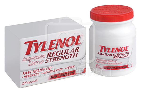 TYLENOL, ACETAMINOPHEN TABLETS, REGULAR-STRENGTH, 325 mg, 100's