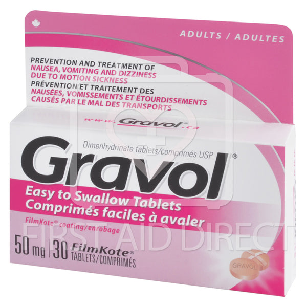 GRAVOL, TABLETS, 50 mg, 30's