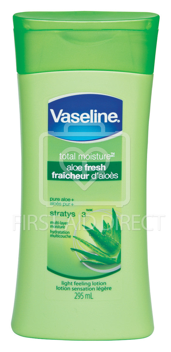 VASELINE, TOTAL MOISTURE ALOE FRESH LOTION, 295 mL
