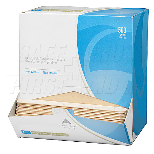 TONGUE DEPRESSORS, SENIOR, 1.9 x 15.2 cm, 500's