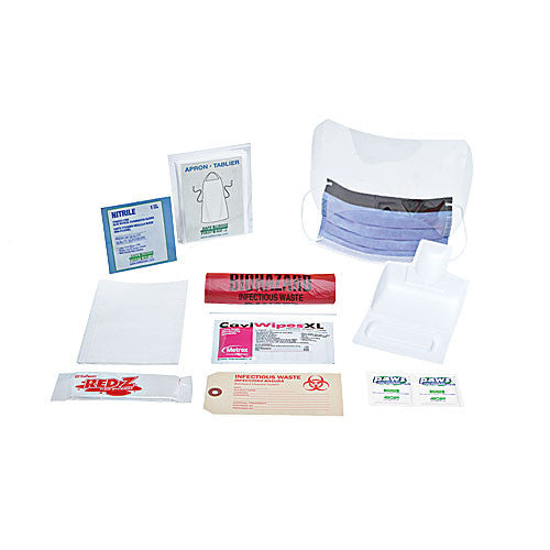 BIOHAZARD CLEAN-UP SPILL KIT, DELUXE
