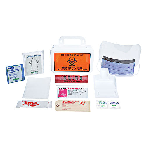 BIOHAZARD CLEAN-UP SPILL KIT DELUXE - PLASTIC BOX