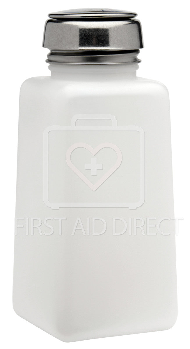 DISPENSER, LIQUID w/STAINLESS STEEL PUMP TOP, 237 mL