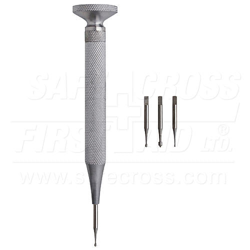 NAIL DRILL w 3 BITS First Aid Direct