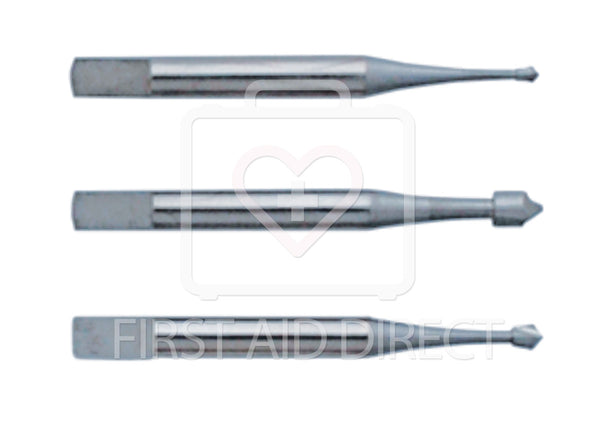 NAIL DRILL REPLACEMENT BITS, 3/SET
