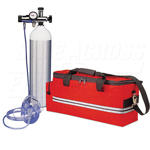 OXYGEN KIT, w/REGULATOR & "D" (425 L) CYLINDER (FULL), CORDURA
