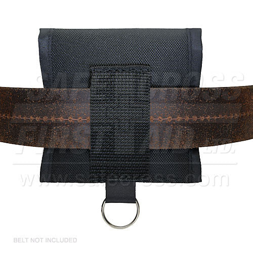 NYLON POUCH, MEDIUM, w/BELT LOOP, w/2 PAIR NITRILE GLOVES
