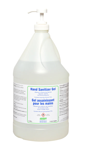 1 GALLON HAND SANITIZER GEL -  (3.78 L) (PUMP SOLD SEPARATELY)