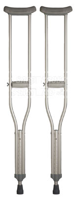 ADJUSTABLE ALUMINUM CRUTCHES - TALL-ADULT (132.1 to 152.4 cm)