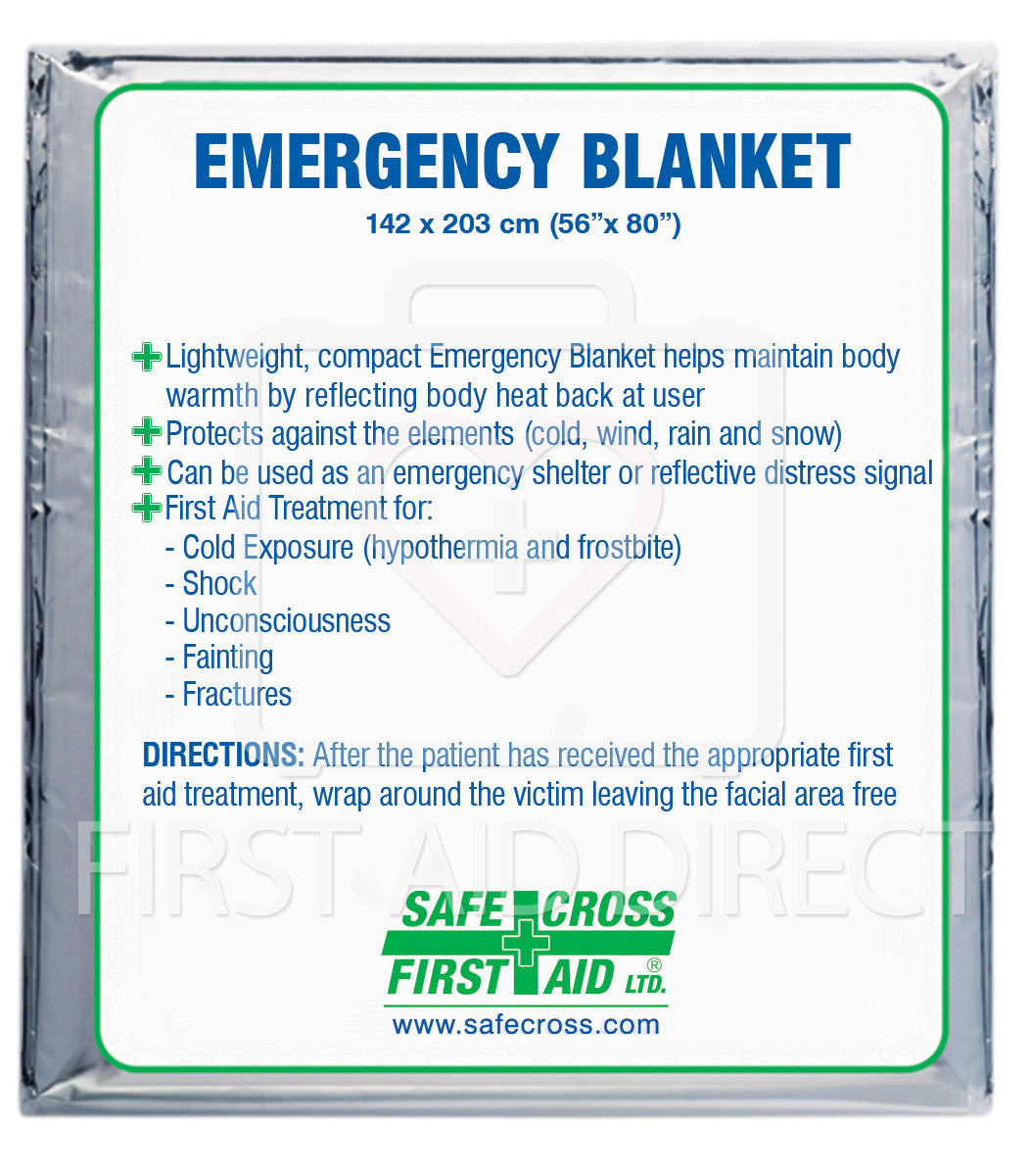 EMERGENCY BLANKET FOIL/MYLAR First Aid Direct