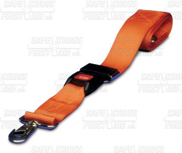 RESTRAINT STRAP w/SWIVEL SPEED CLIP & AUTOMOTIVE-TYPE BUCKLE, 5.1 x 213.4 cm