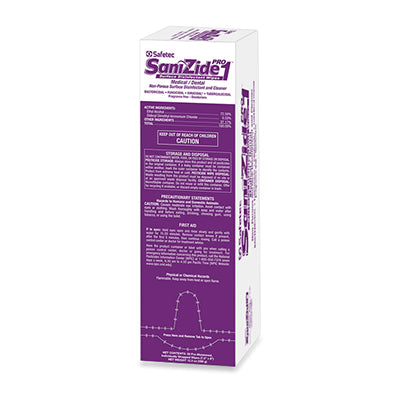 SANIZIDE PRO 1® SURFACE DISINFECTANT WIPES 20.3 cm x 20.3 cm - 50 BOX