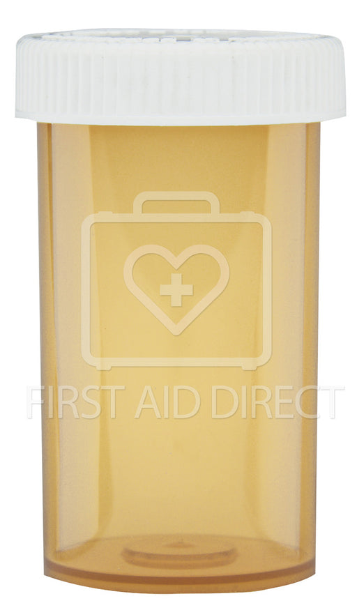 PILL HOLDER VIAL, 12 dram w/TAMPER-RESISTANT CAP, 25's