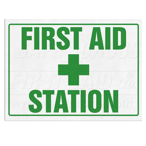 SIGN -  "FIRST AID STATION"