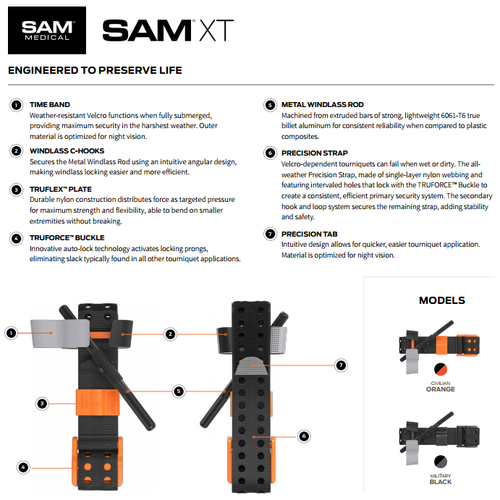 Sam Tq SAM XT TOURNIQUET - First Aid Direct