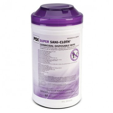 SUPER SANI-CLOTH HARD SURFACE DISINFECTANT/CLEANER - X-LARGE 65/CANISTER