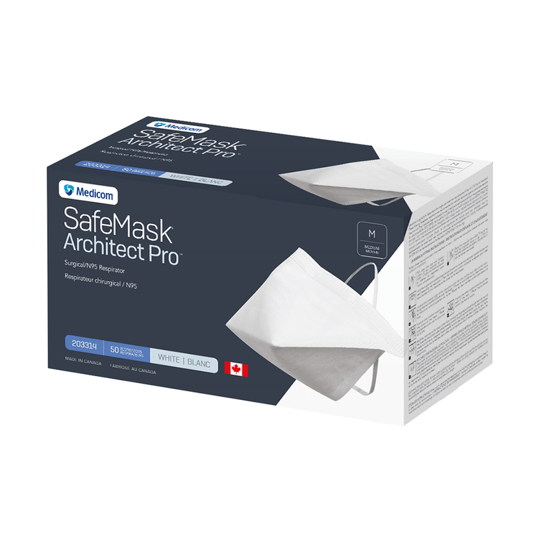 SAFEMASK ARCHITECT PRO N95 RESPIRATORS - 50/BOX