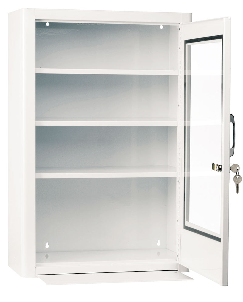 METAL CABINET - #7 WITH LOCK AND CLEAR WINDOW DOOR