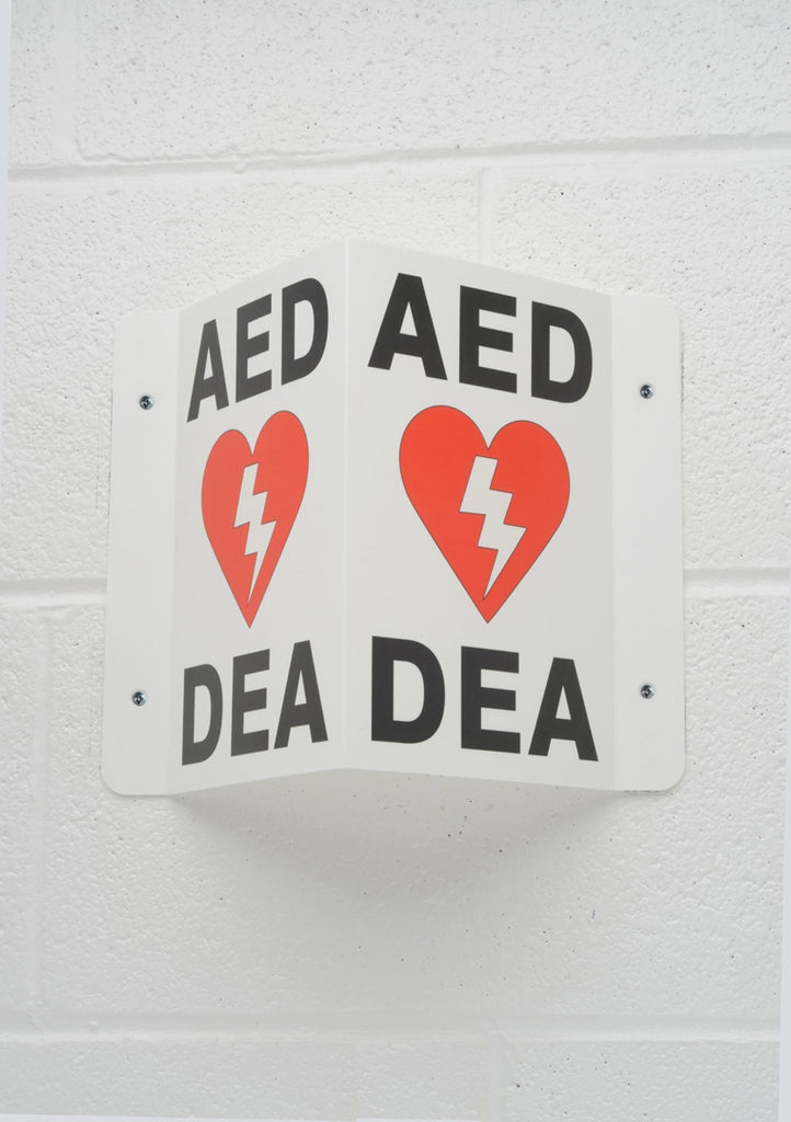 AED WALL SIGN 3D – PLASTIC (ENGLISH/FRENCH)