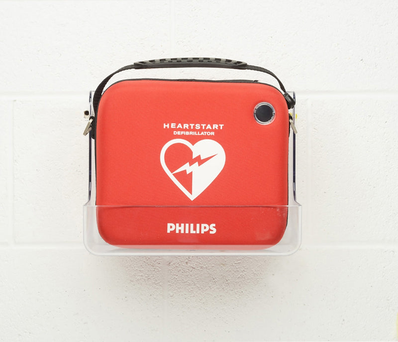PHILIPS AED WALL BRACKET – CLEAR ACRYLIC